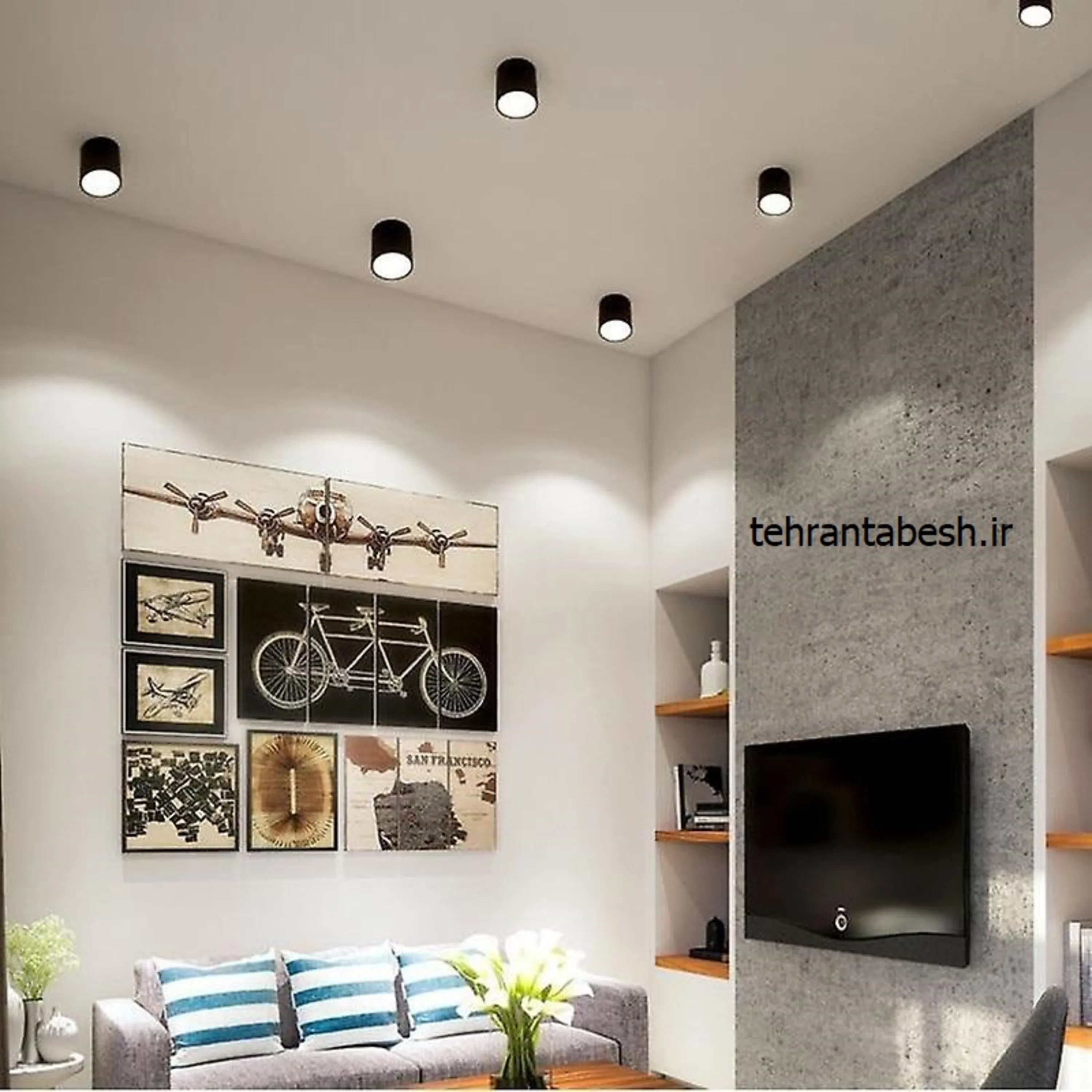 چراغ استوانه روکار اسپات لایت آفتابی